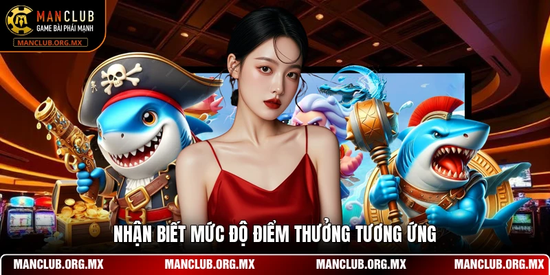 Nhận biết mức độ điểm thưởng tương ứng